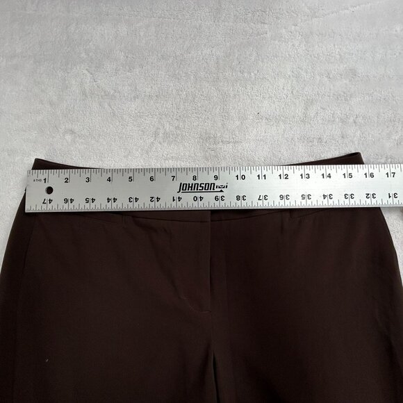 Cabi Womens Brown Wide Leg Lauren Trouser Pants Size 8 Regular Stretch #661 New - Picture 6 of 12